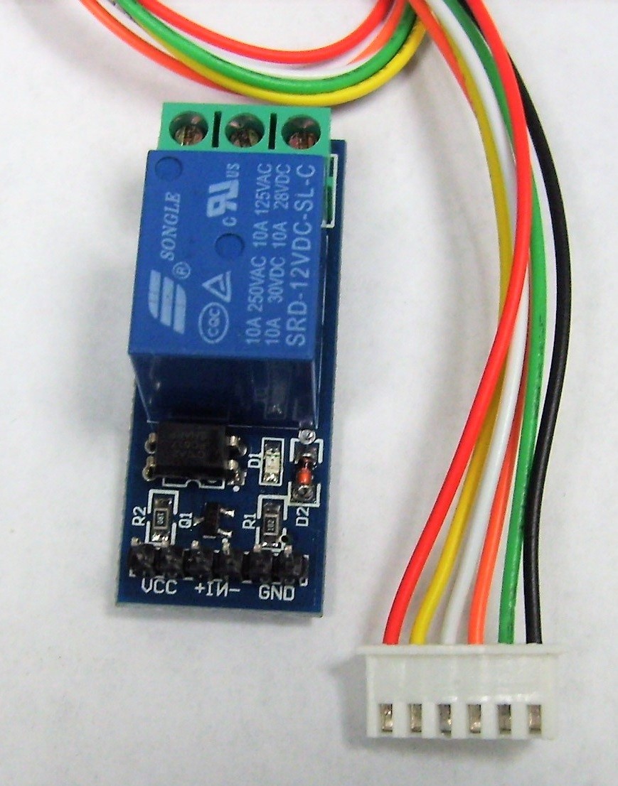 12VDC SPDT Relay Board with Optical Isolation, 10A, 1 Channel, with Red LED, New