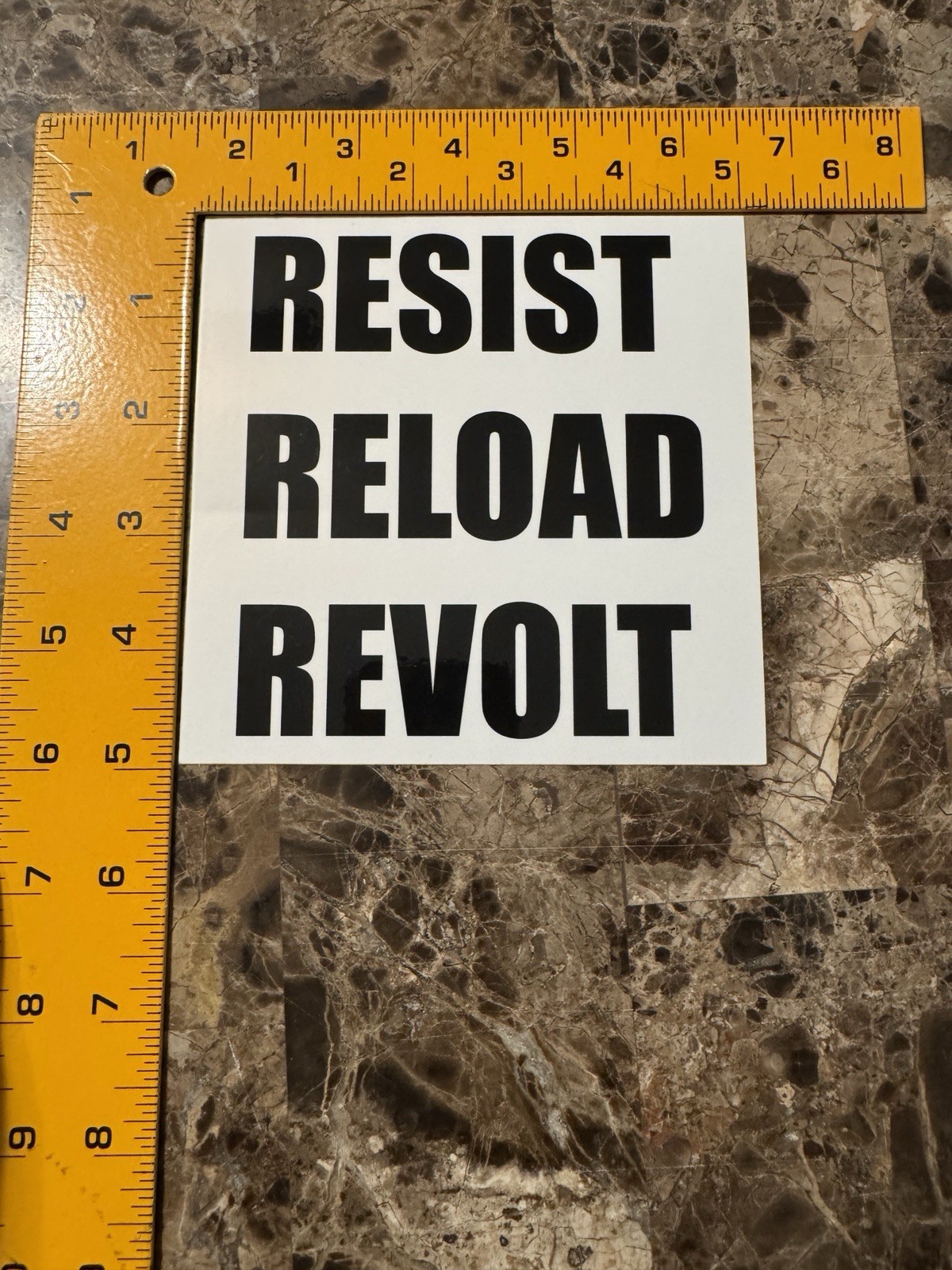 Resist Reload Revolt 5” Sticker