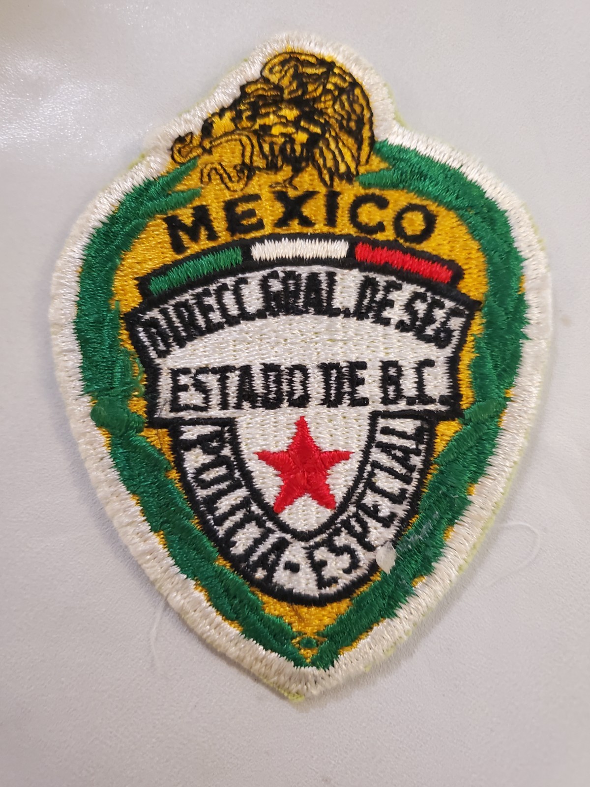 Vintage Mexico “Policía Especial” patch from Estado de B.C.