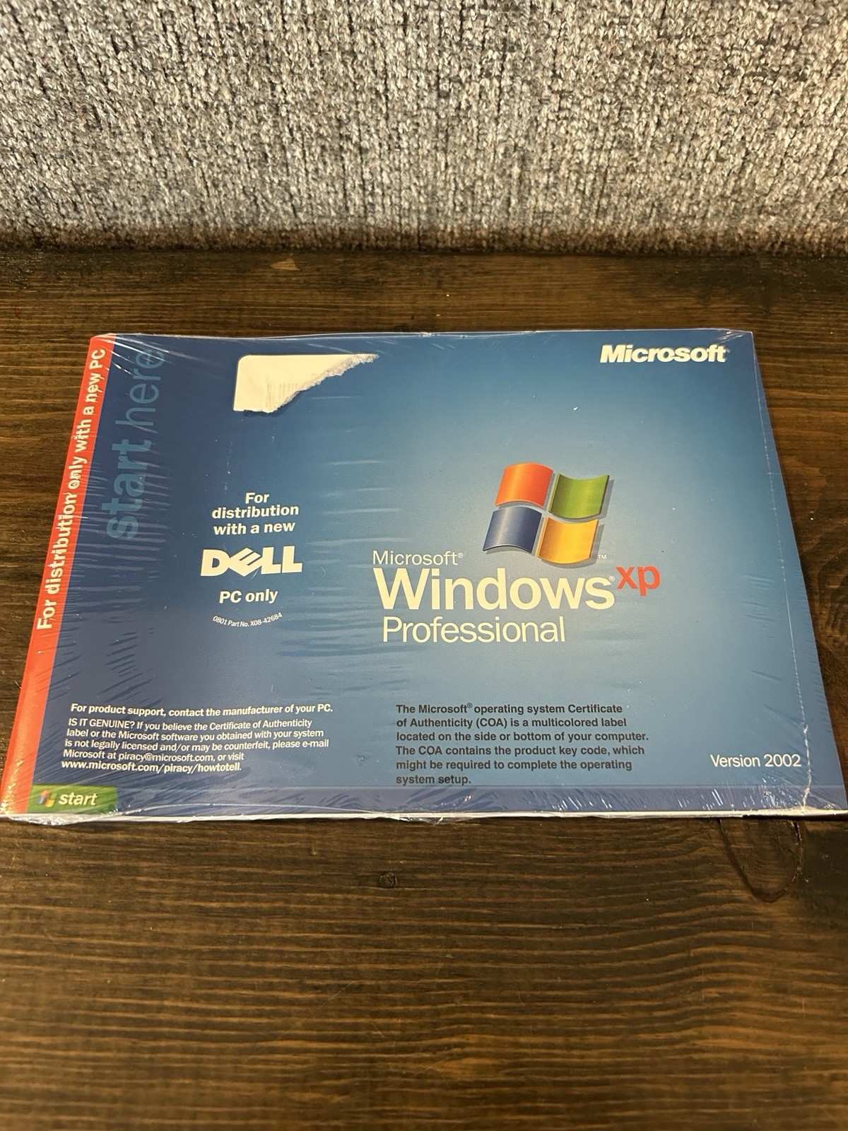 NEW! Microsoft Windows XP Professional SP2 Version 2002 X08-48124 - DELL PC