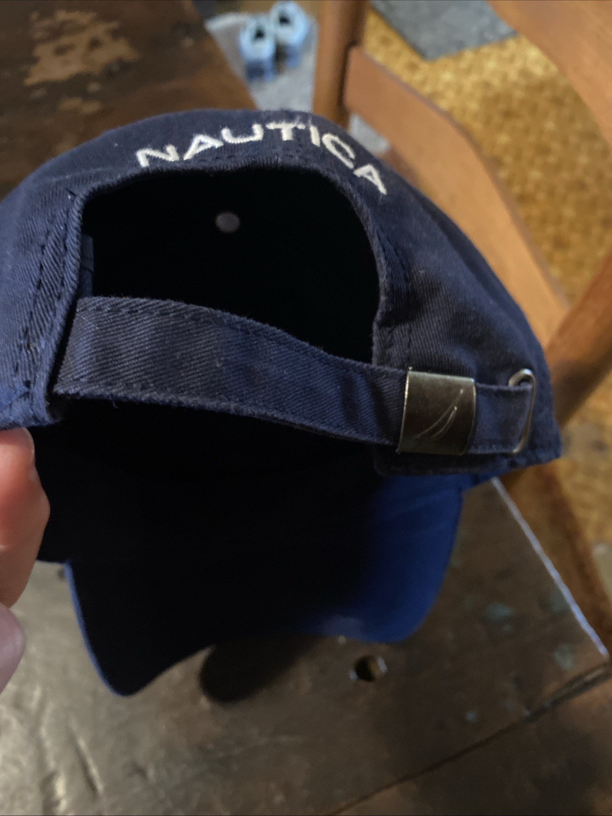 Nautical Navy Blue Unisex Baseball Cap Adjustable Back
