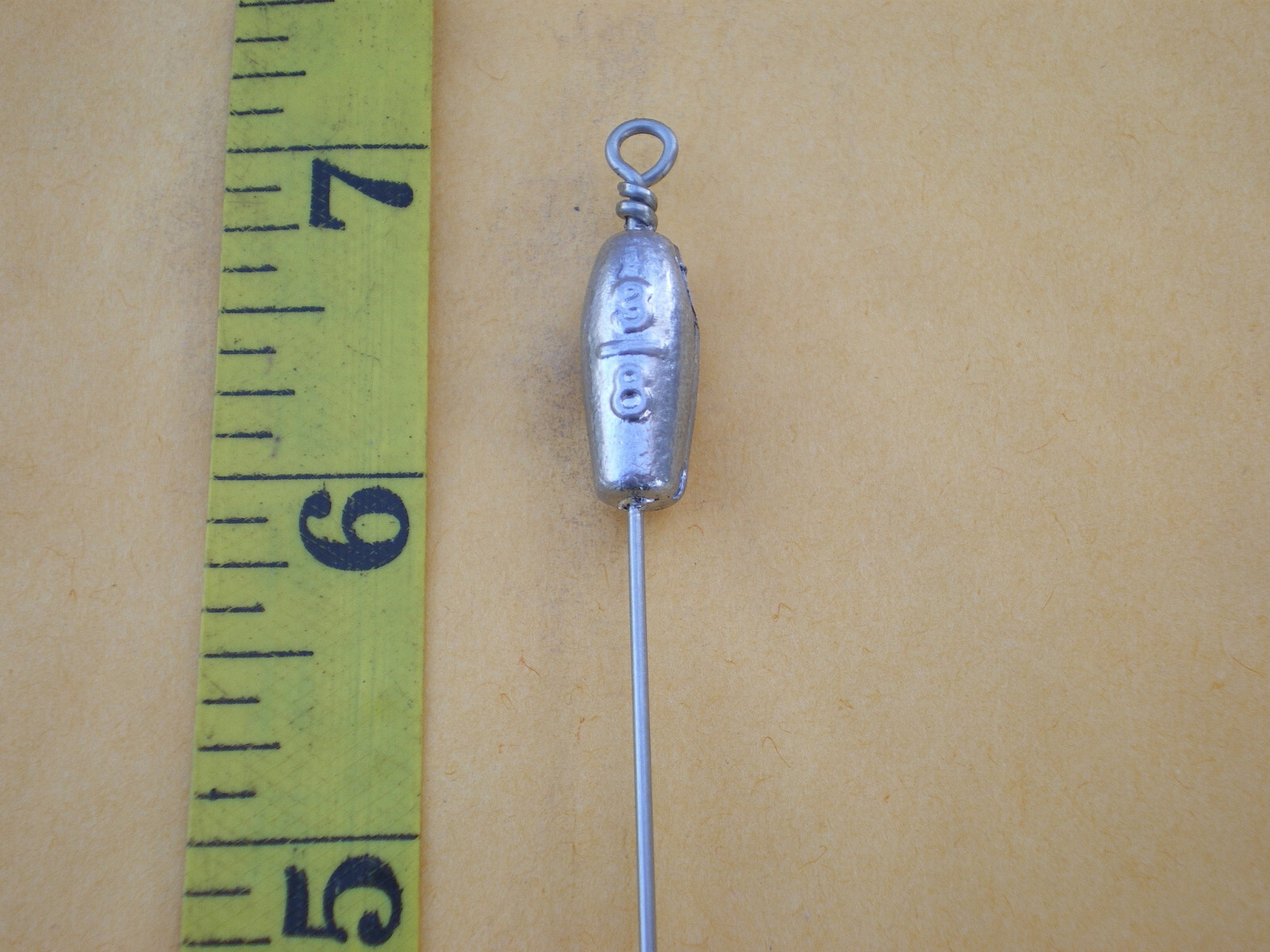 10 PCS. NO SNAG BOTTOM BOUNCER/TROLLING SINKER 3/8 OZ. S. STEEL WIRE .045 X 7"