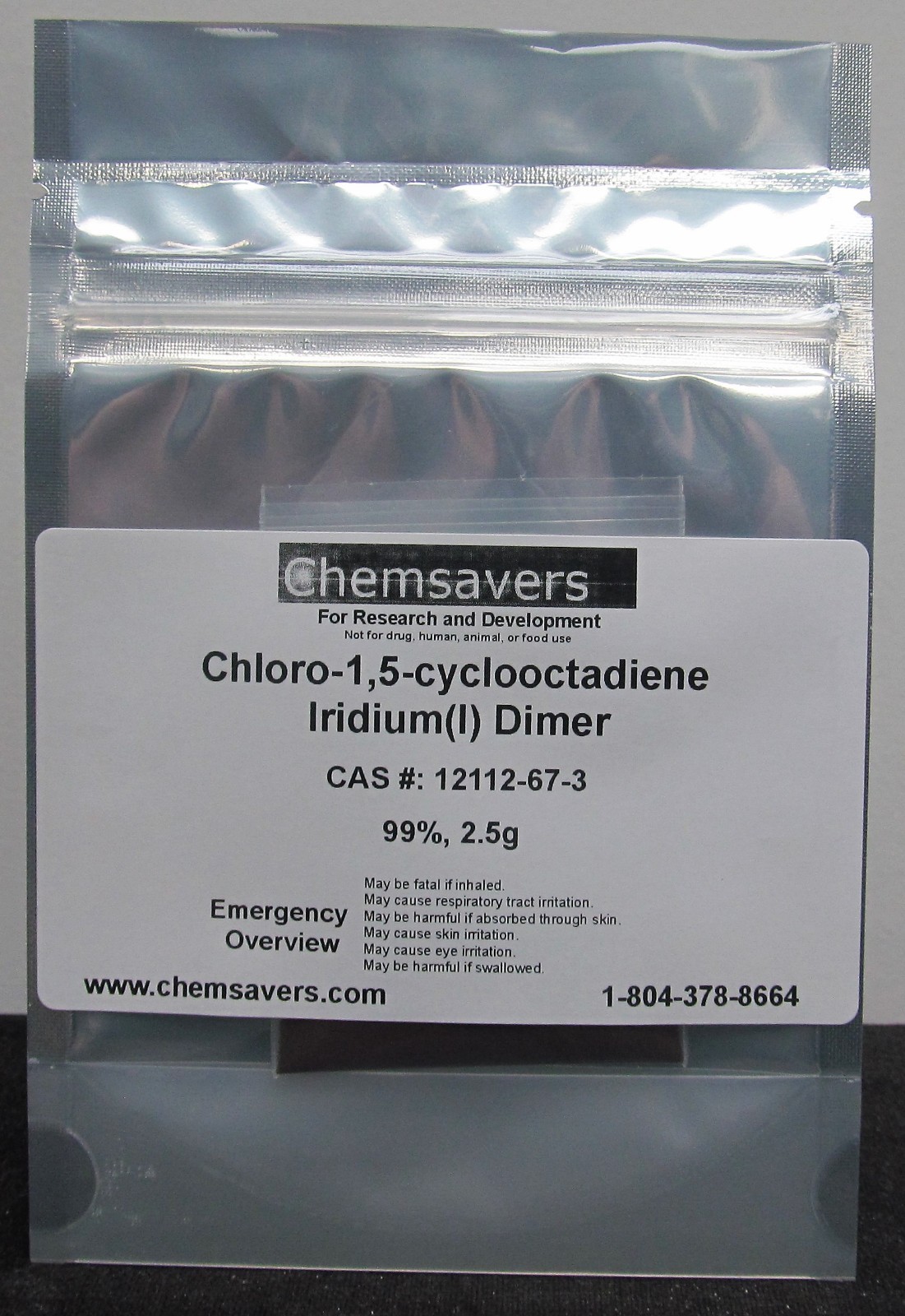 Chloro-1,5-cyclooctadiene Iridium(I) Dimer, 99%, 2.5g