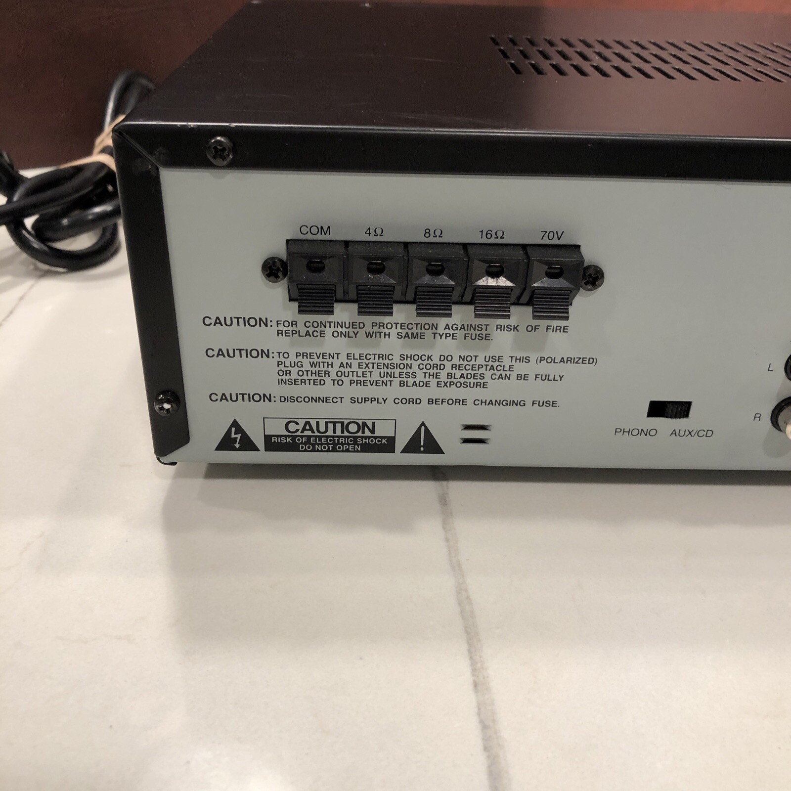Radio Shack PA Amplifier 40 Watt Tone control 32-2054