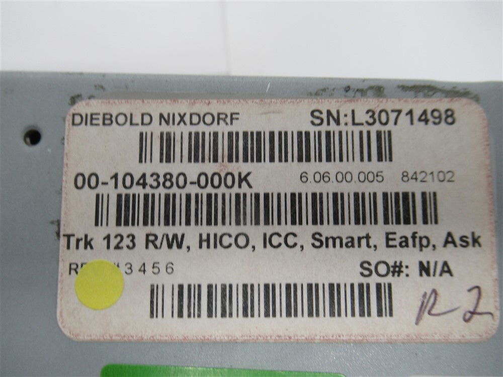 Diebold Inc 00-104380-000K , Motorized Card Reader (REFURBISHED)