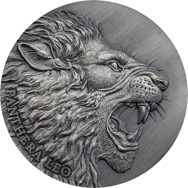 2020 Cameroon Panthera Leo Expressions of Wildlife 2 oz Silver Coin