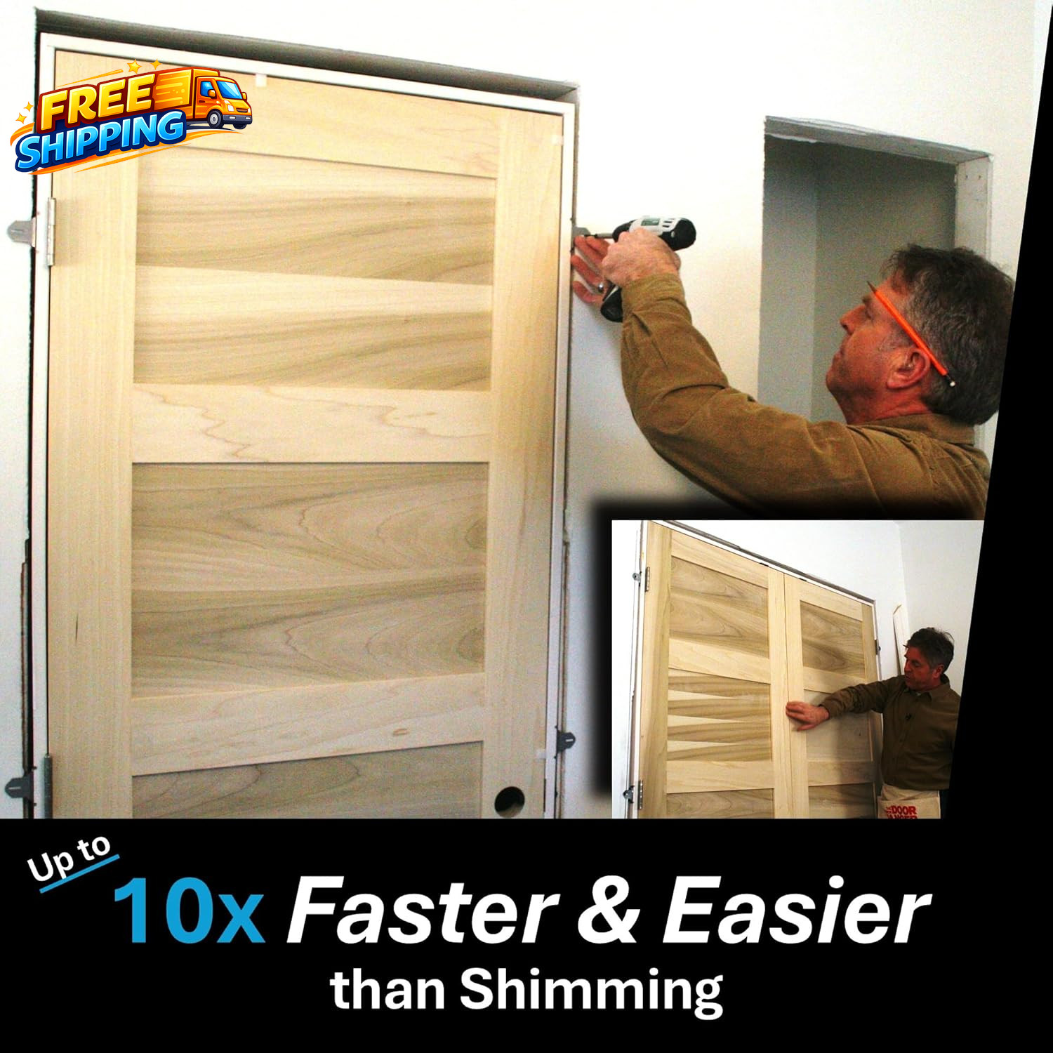 EXPR® Premium Door Install Kit Max Strength Secures Both Sides Official Door