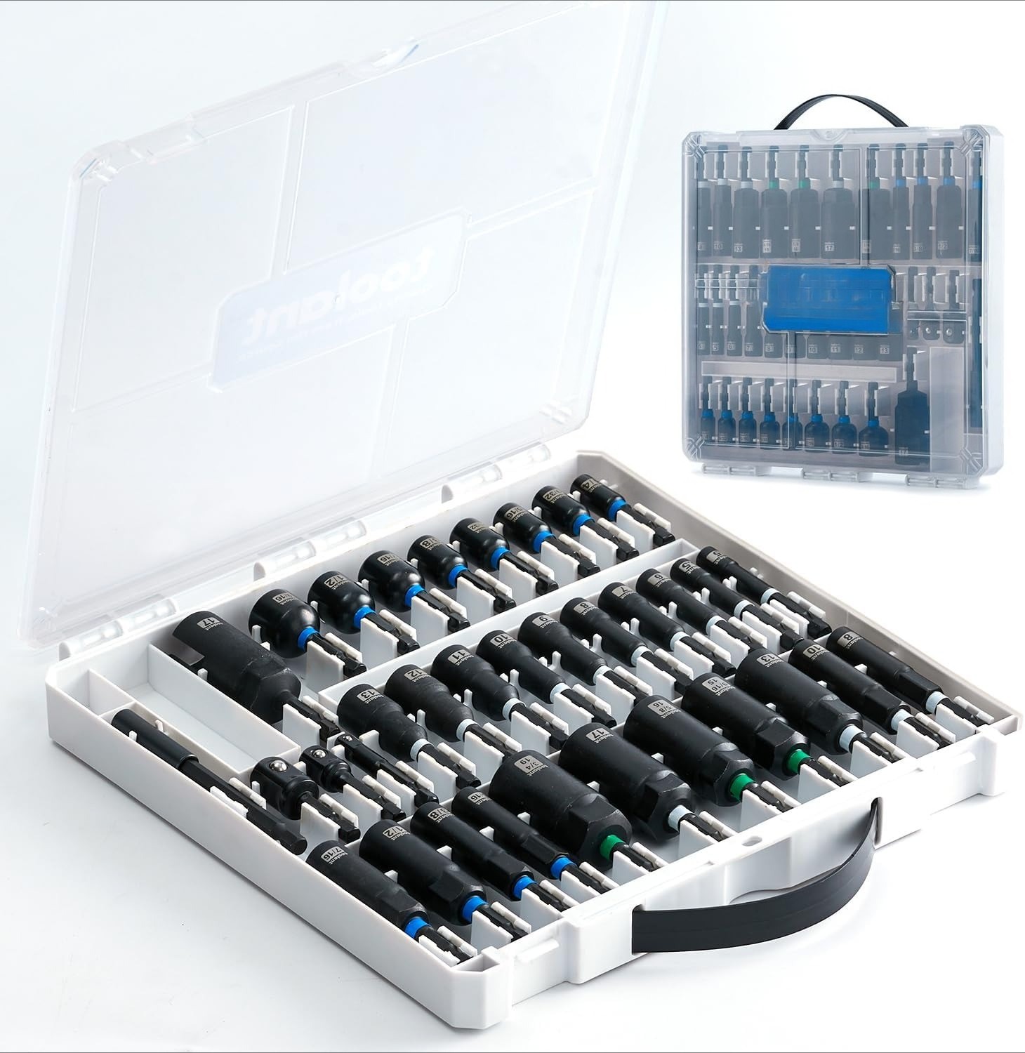 Impact Socket Set, 34-Piece Impact Screwdriver Bit Set, Deep-Groove Socket Set