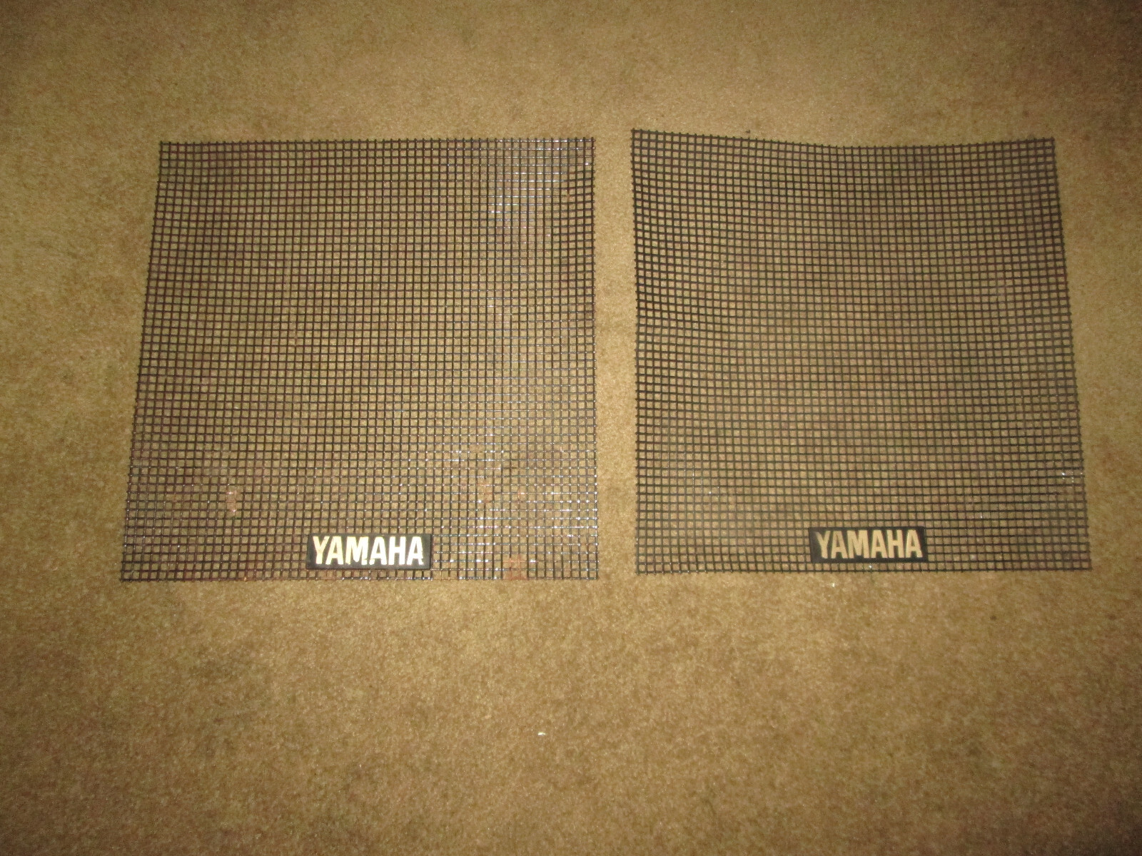 Rare Pair of Yamaha Woofer  Grills and Badges S1151V