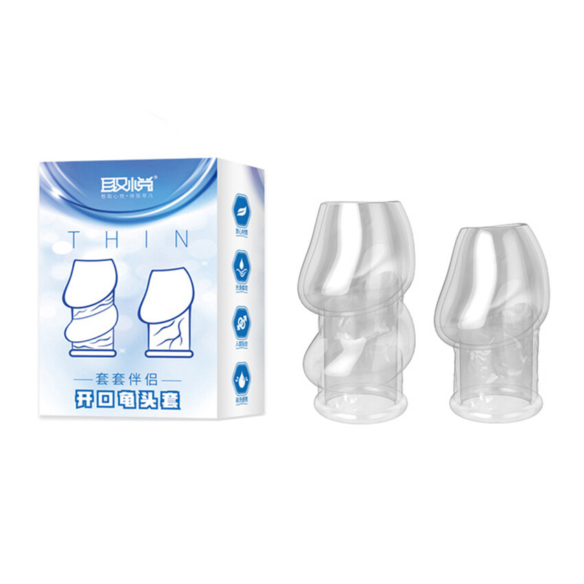 2PCS/Set Penis Glans Foreskin Phimosis Curing Correction Ring For Man-Supplement