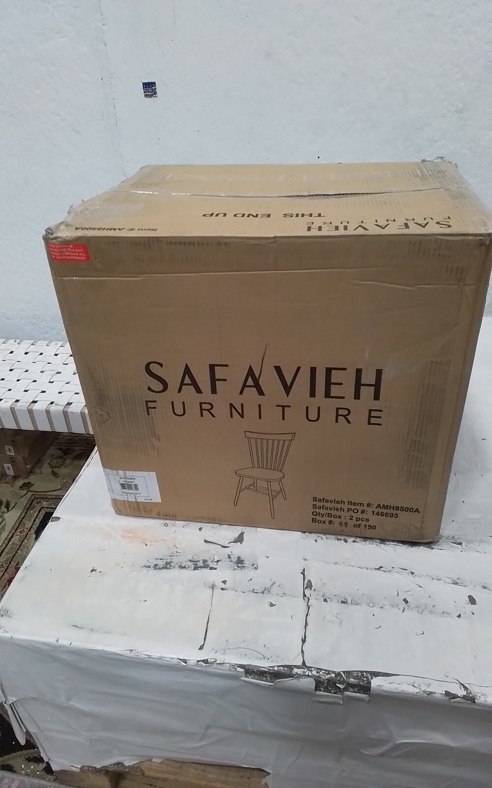 Safavieh PARKER SPINDEL SIDE CHAIR, Reduced Price 2172749870 AMH8500A