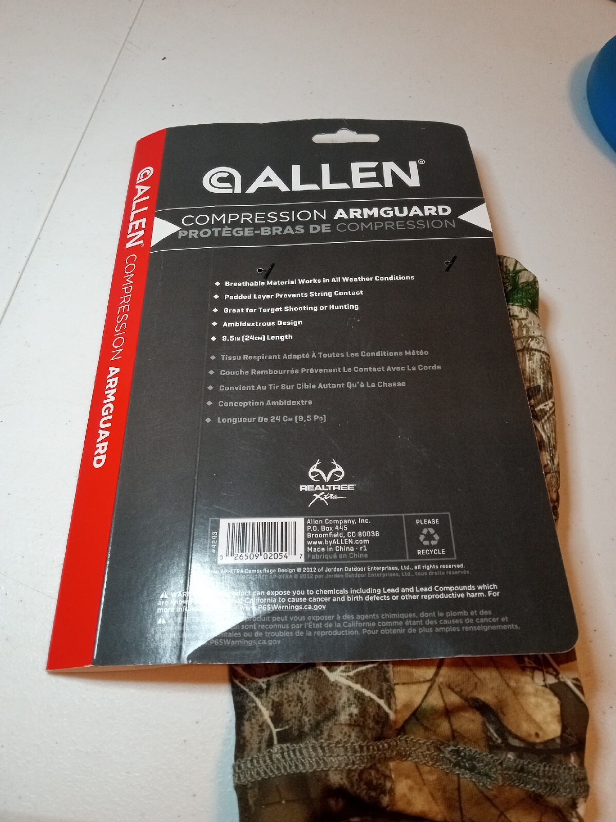 Allen Compression Armguard Bow Archery Arm Guard Breathable Ambidextrous 4243