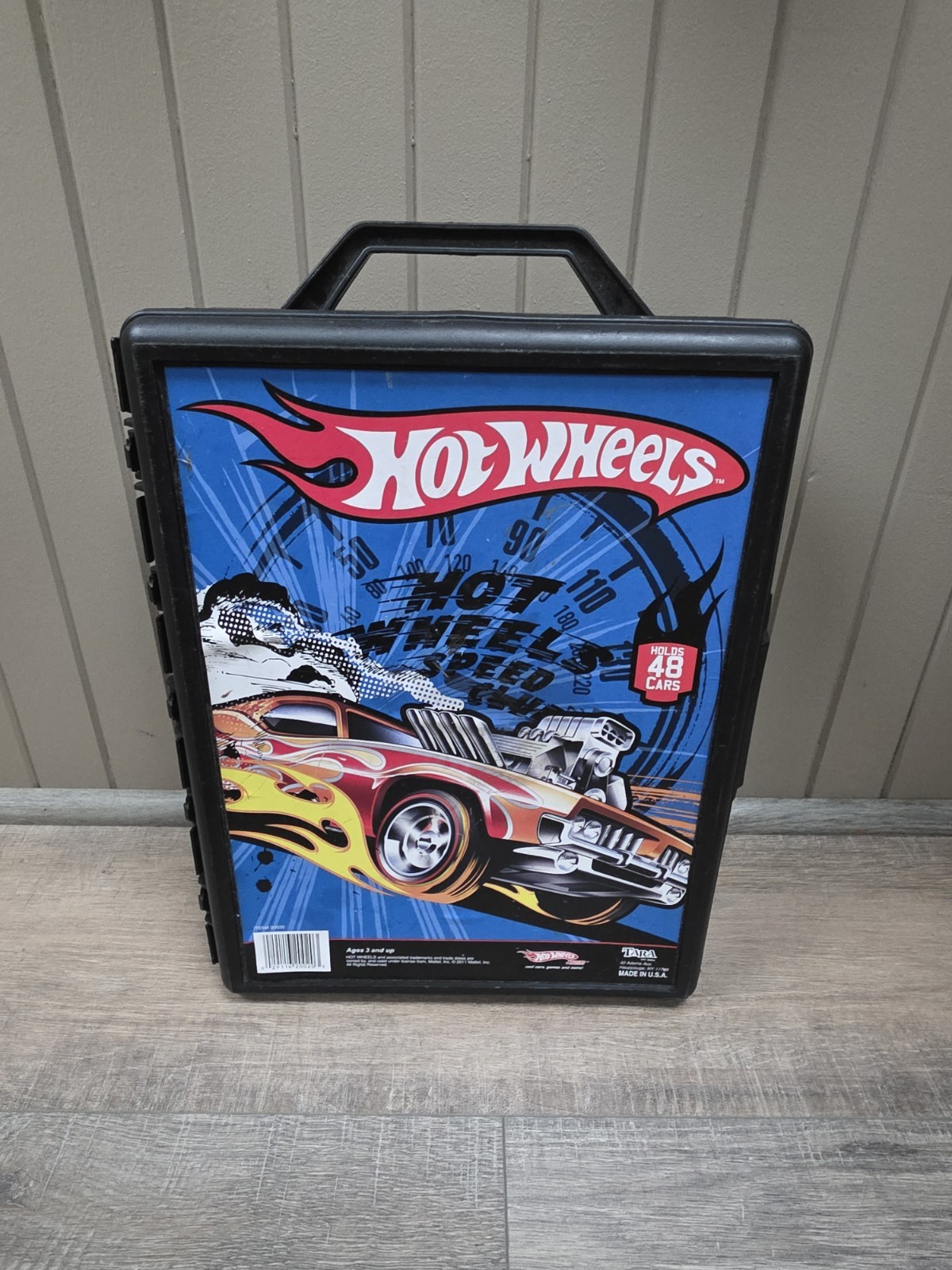 Mattel Hot Wheels 48 Car Carry Case TARA Toys w/ Flames