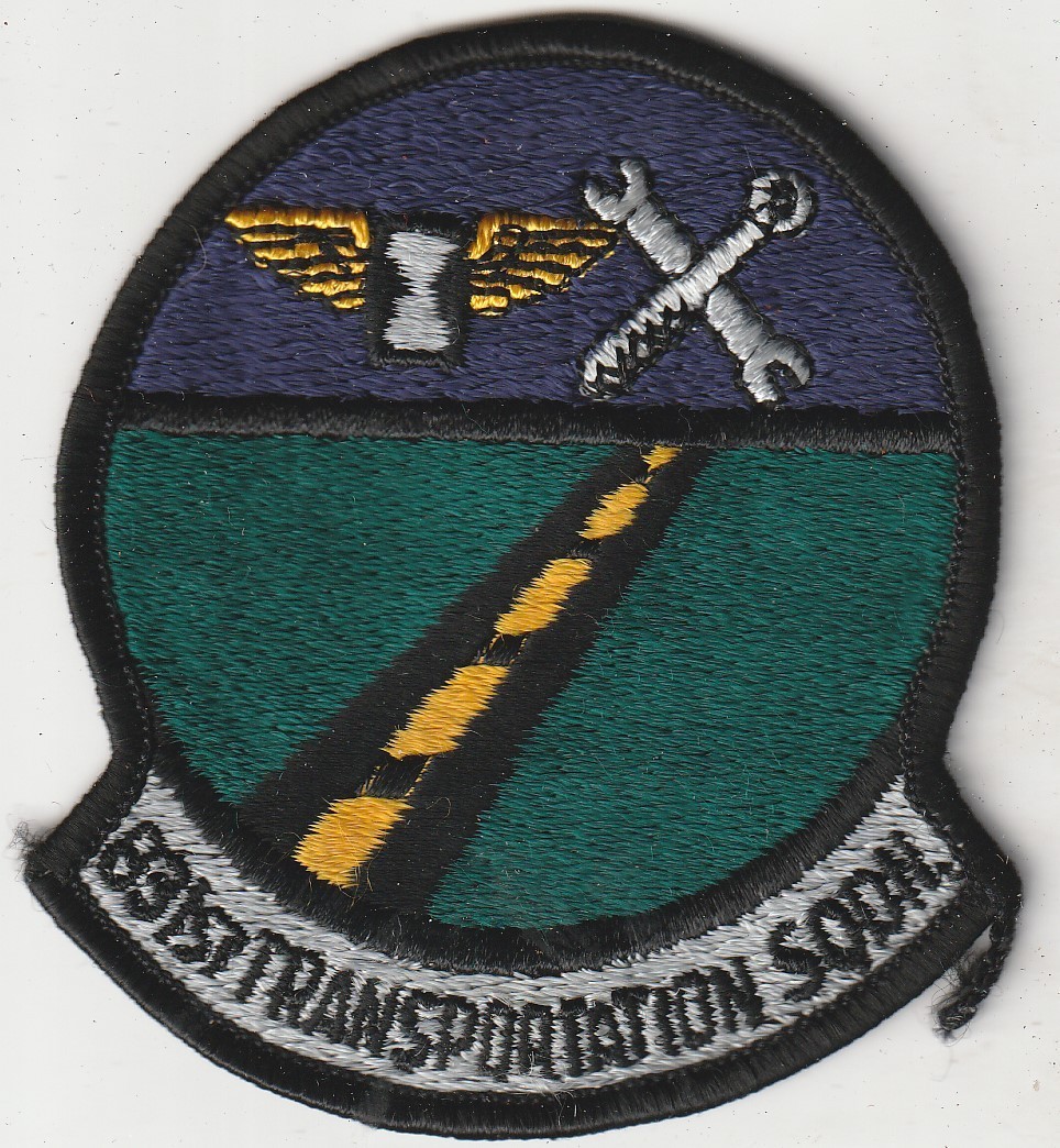 USAF air force 831st Transportation Sqn George AFB California patch