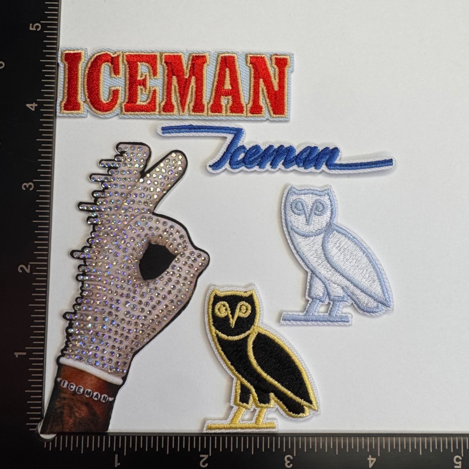 Drake ICEMAN OVO Owl Iron /Sew On Embroidered Patch