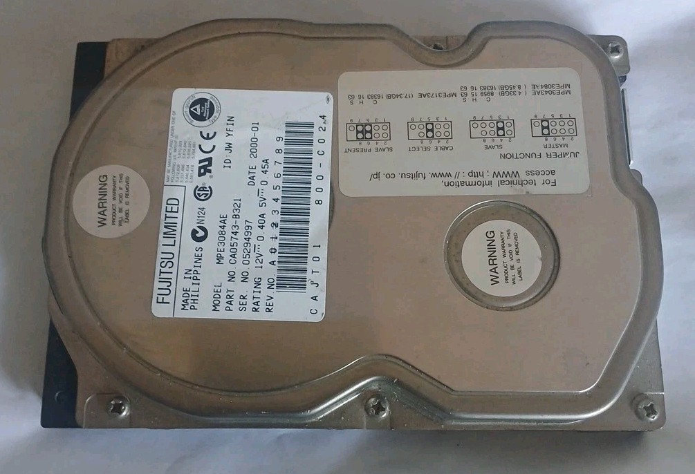 FUJITSU MPE3084AE HARD DRIVES CA05743-B321 for IXIA-1600 TRAFFIC GENERATOR