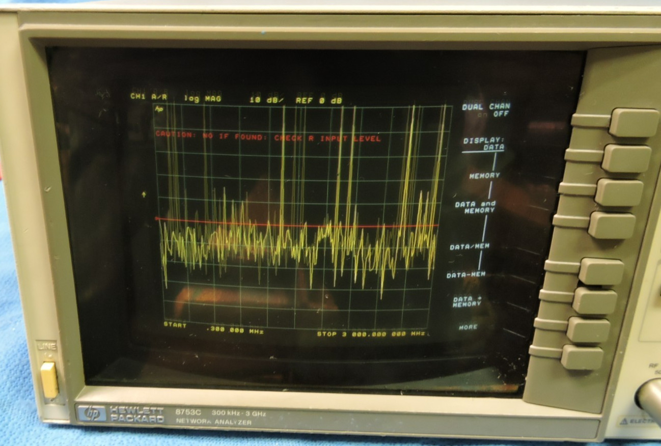 HP Agilent 8753C Network Analyzer 300kHz-3GHz / Softkeys Not Responding Repair