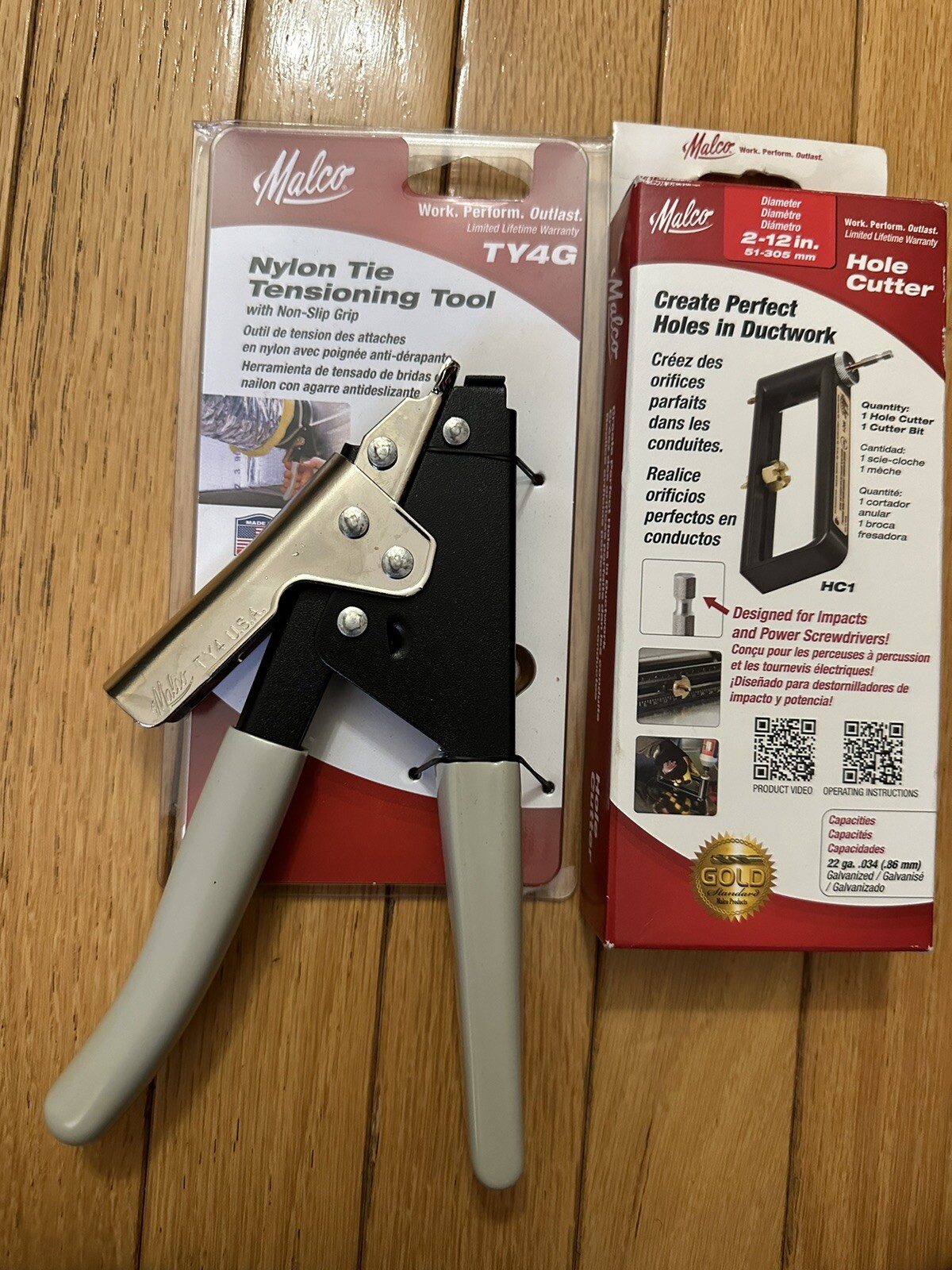 1 MALCO HOLE CUTTER HC1 & 1 TENSION TOOL TY4G