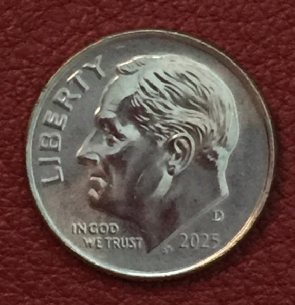 2025 D  Roosevelt Dime, very nice, actual coin - Free shipping.