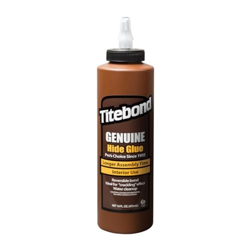 Titebond Genuine Hide Glue 16 oz Ready to Use Wood Adhesive for Furniture Repair
