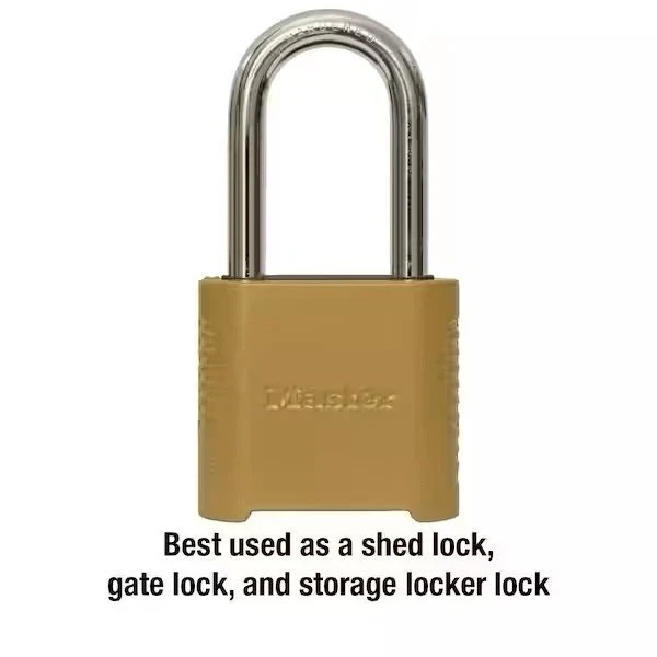 MasterLock 875DLH Set Your Own Combination Padlock 2" Shackle Combi Pad Lock