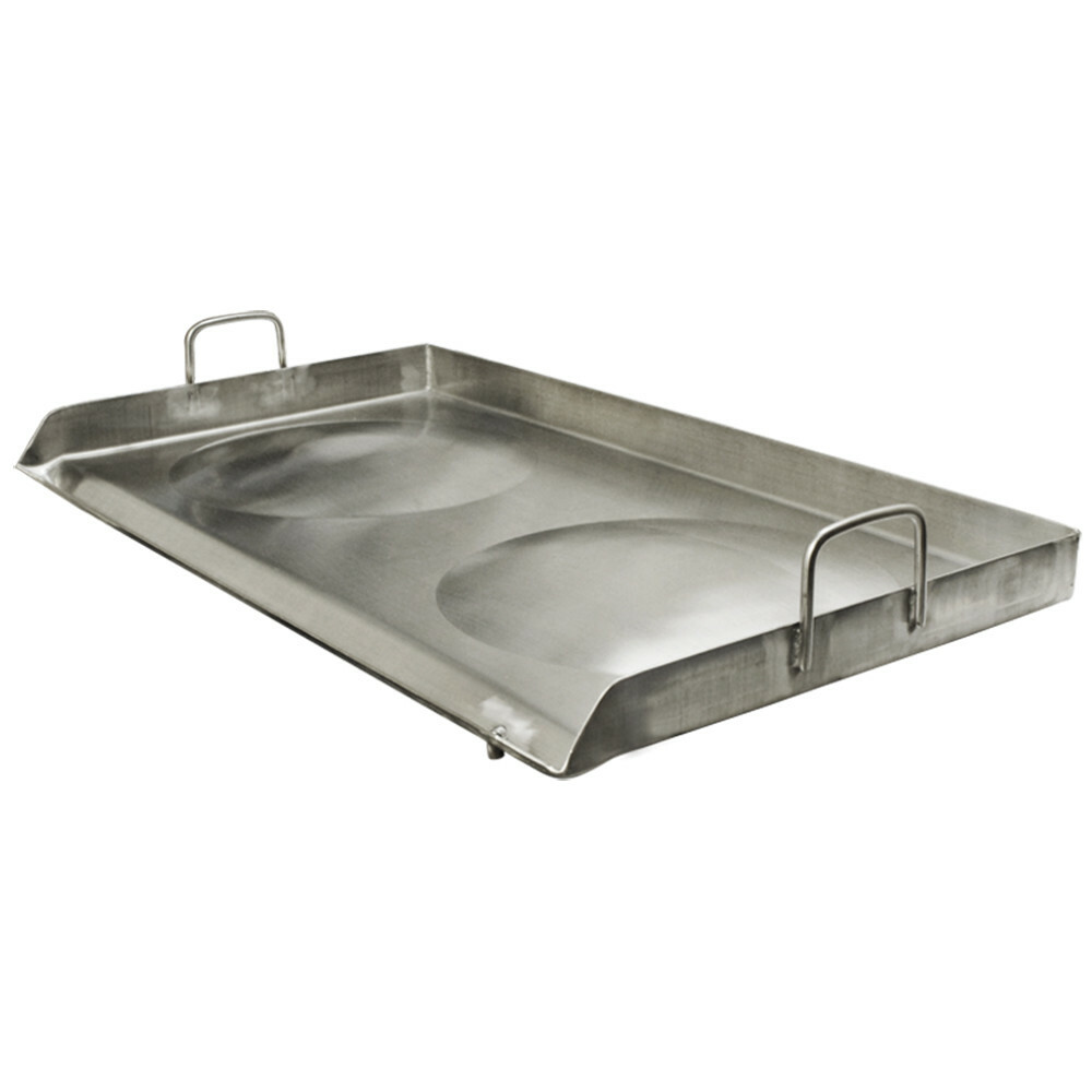 32" HD Portable Double Burner Stainless Steel Griddle Plancha Outdoor Cookware