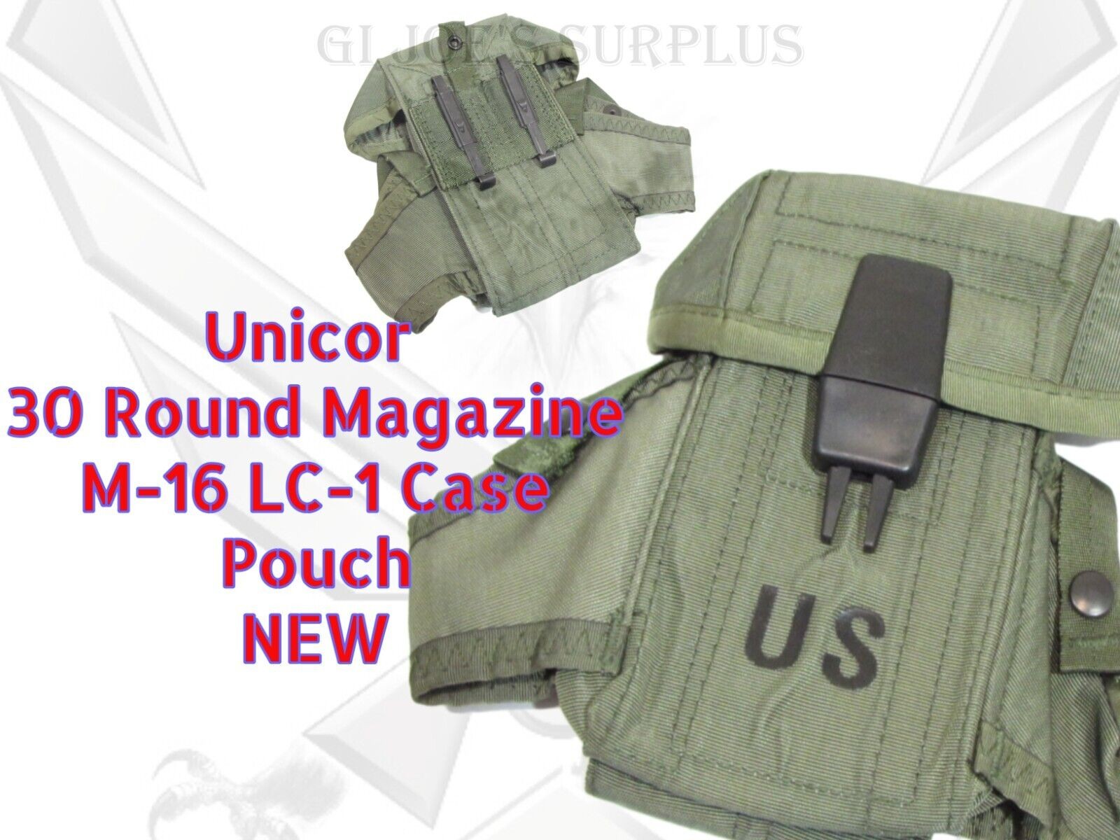 New Old Stock NOS Unicor 30 Round 3 Magazine LC-1 Pouch Case Military N7