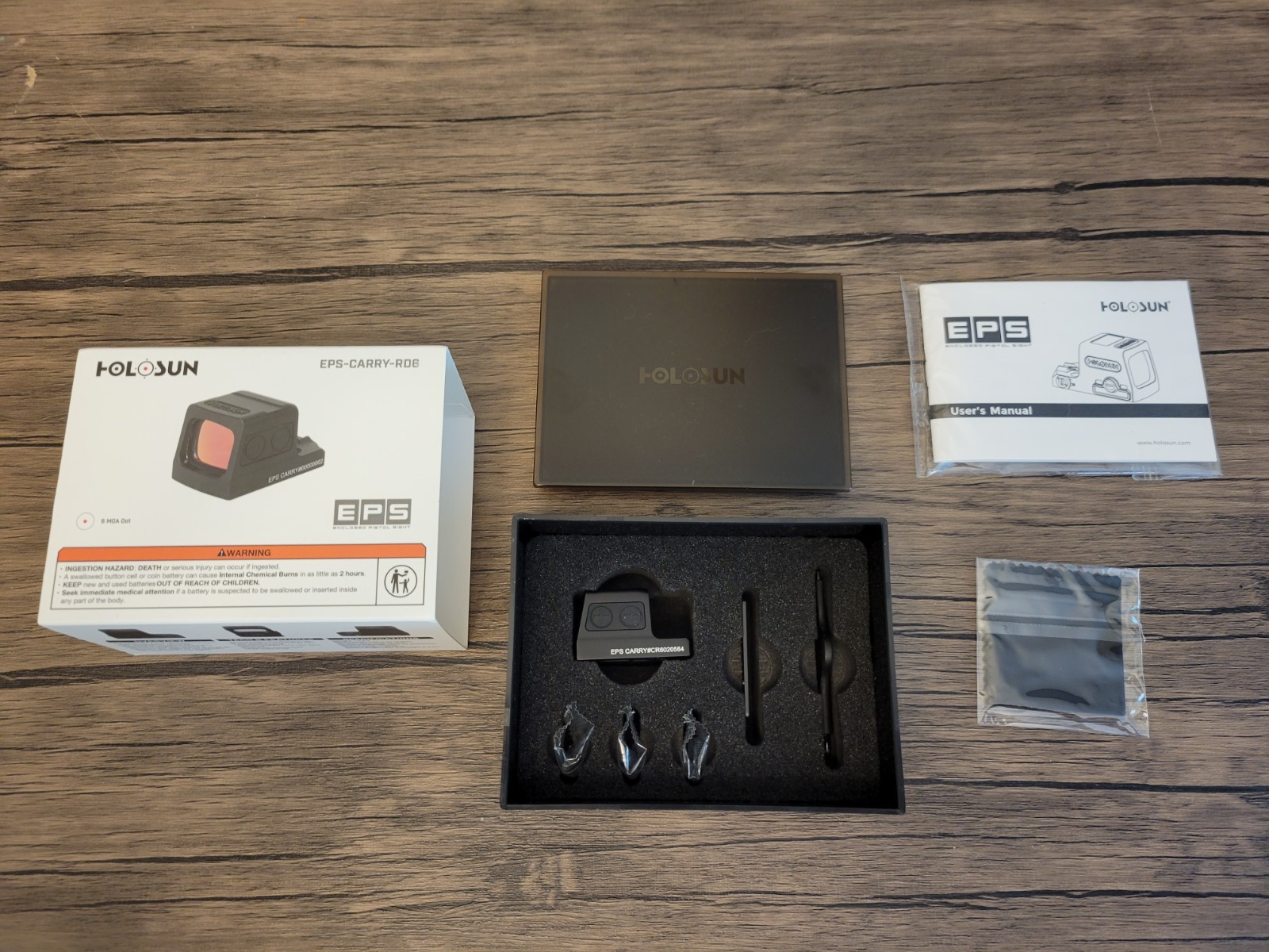 Holosun EPS Carry Enclosed Pistol Sight Red 6 MOS EPS-CARRY-RD-6 Brand New