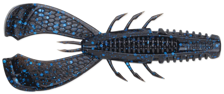 Crush City 3.5" Cleanup Craw Jig Trailer  (Black Blue Flake-7 per pack)