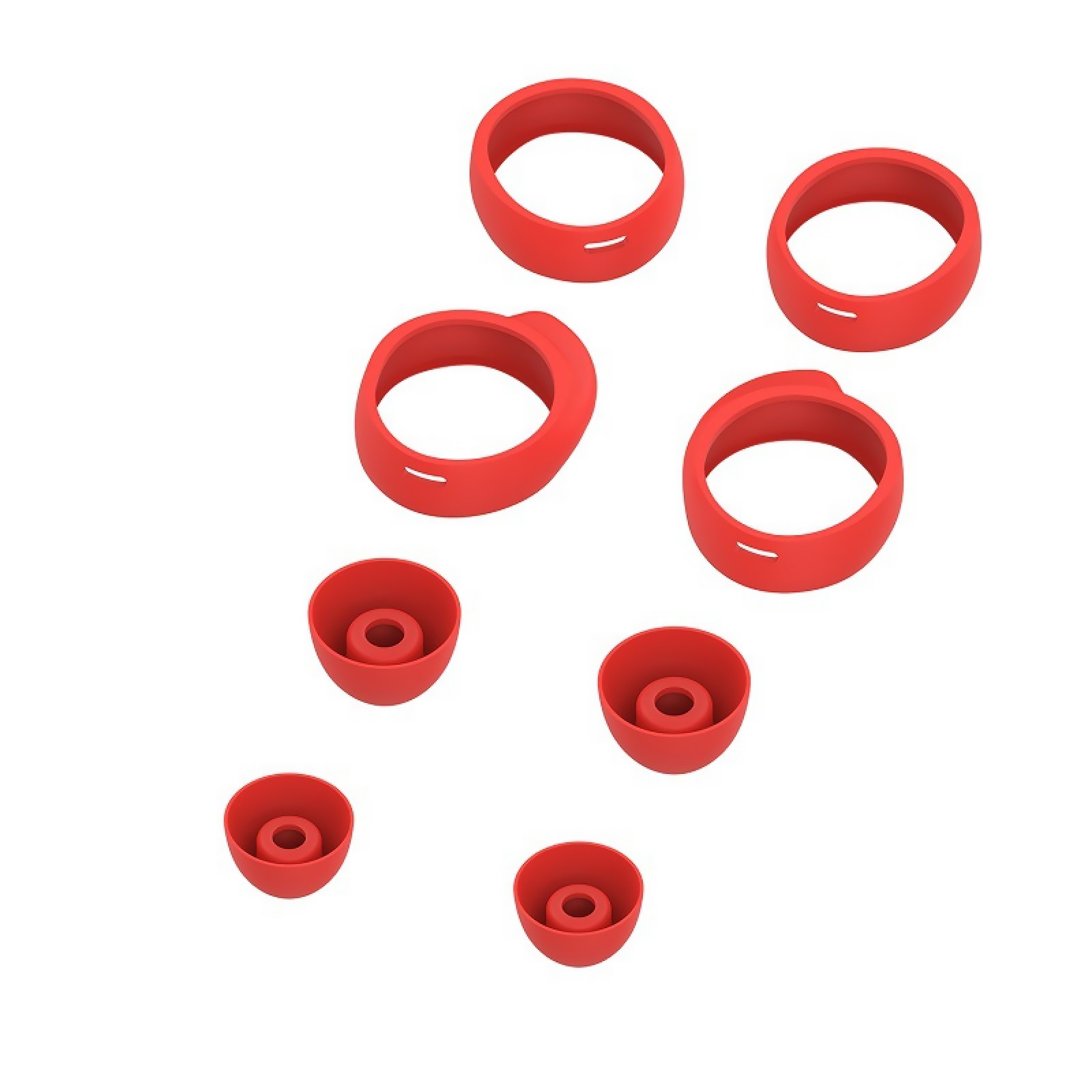 8* Red Silicone Earbuds Ear Tips Covers Accessories for Samsung Galaxy Buds