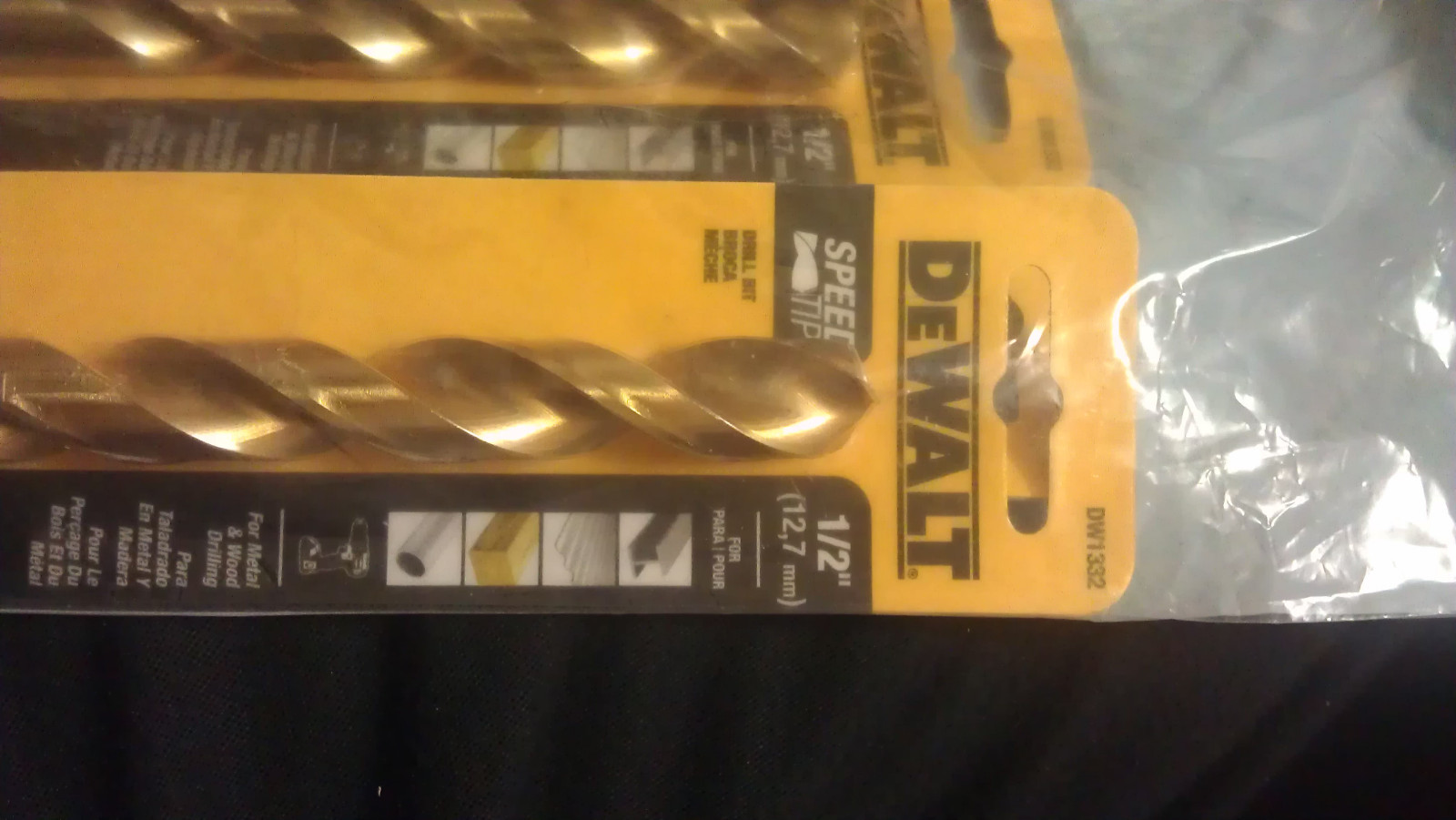 New DEWALT DW1332 1/2-Inch Titanium Drill Bit 3/8-Inch Reduced Shank Drill Bit