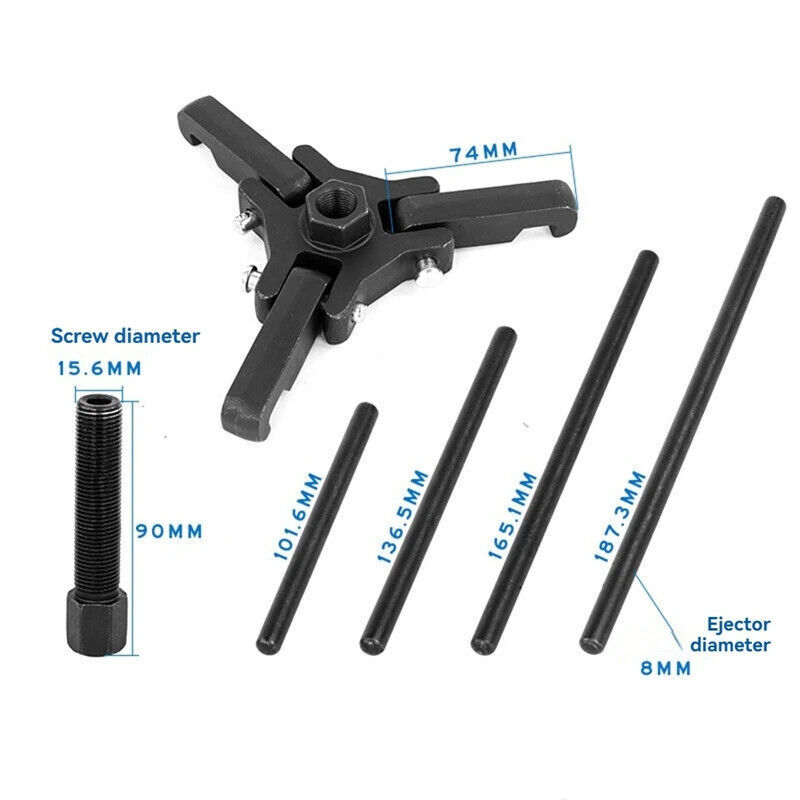 9 PCS Harmonic Balancer Puller Remove Extractor Kit Set Tool Adjustable Upgraded