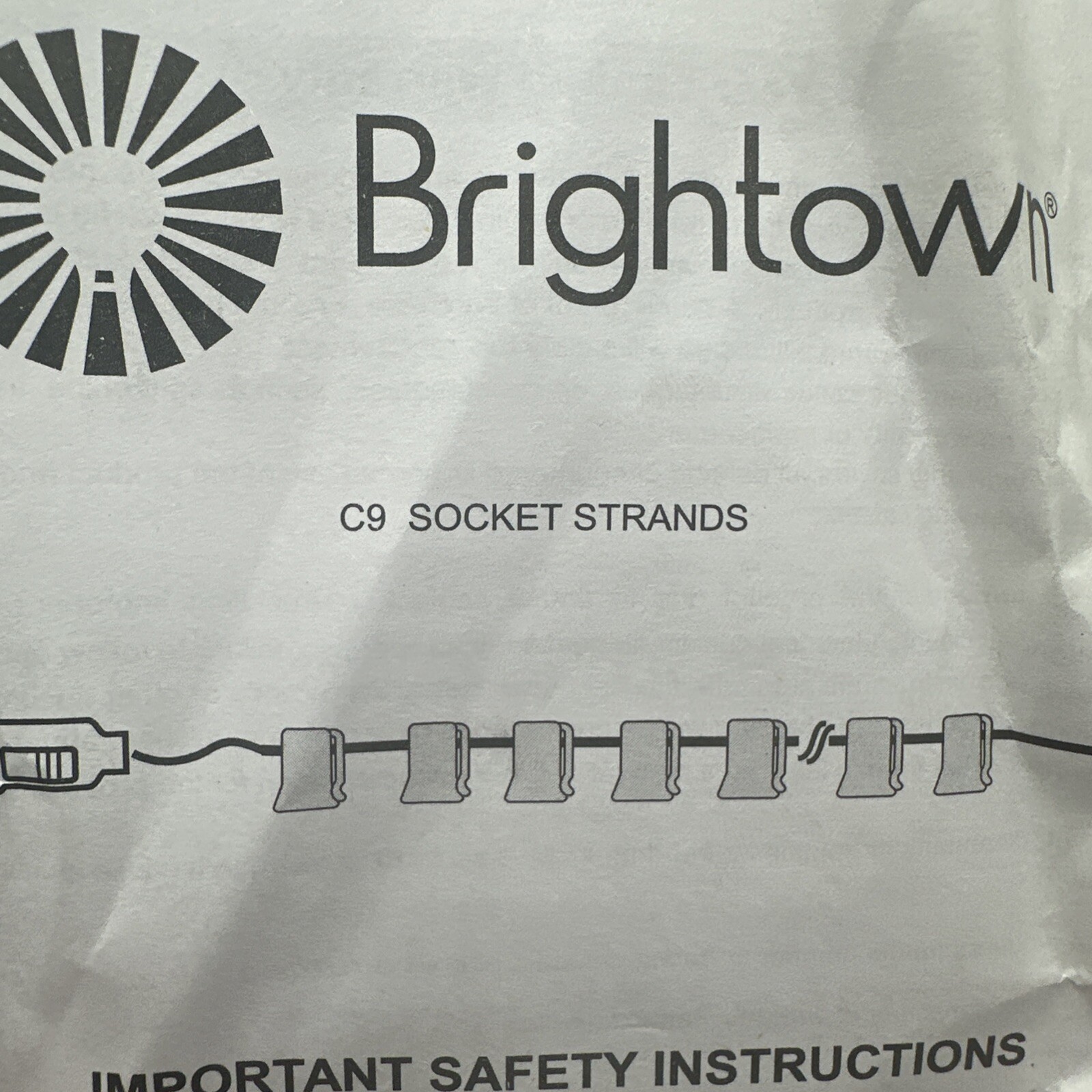 C9 Light Strand Set 100 FT EACH For E17 Socket- Green String Light