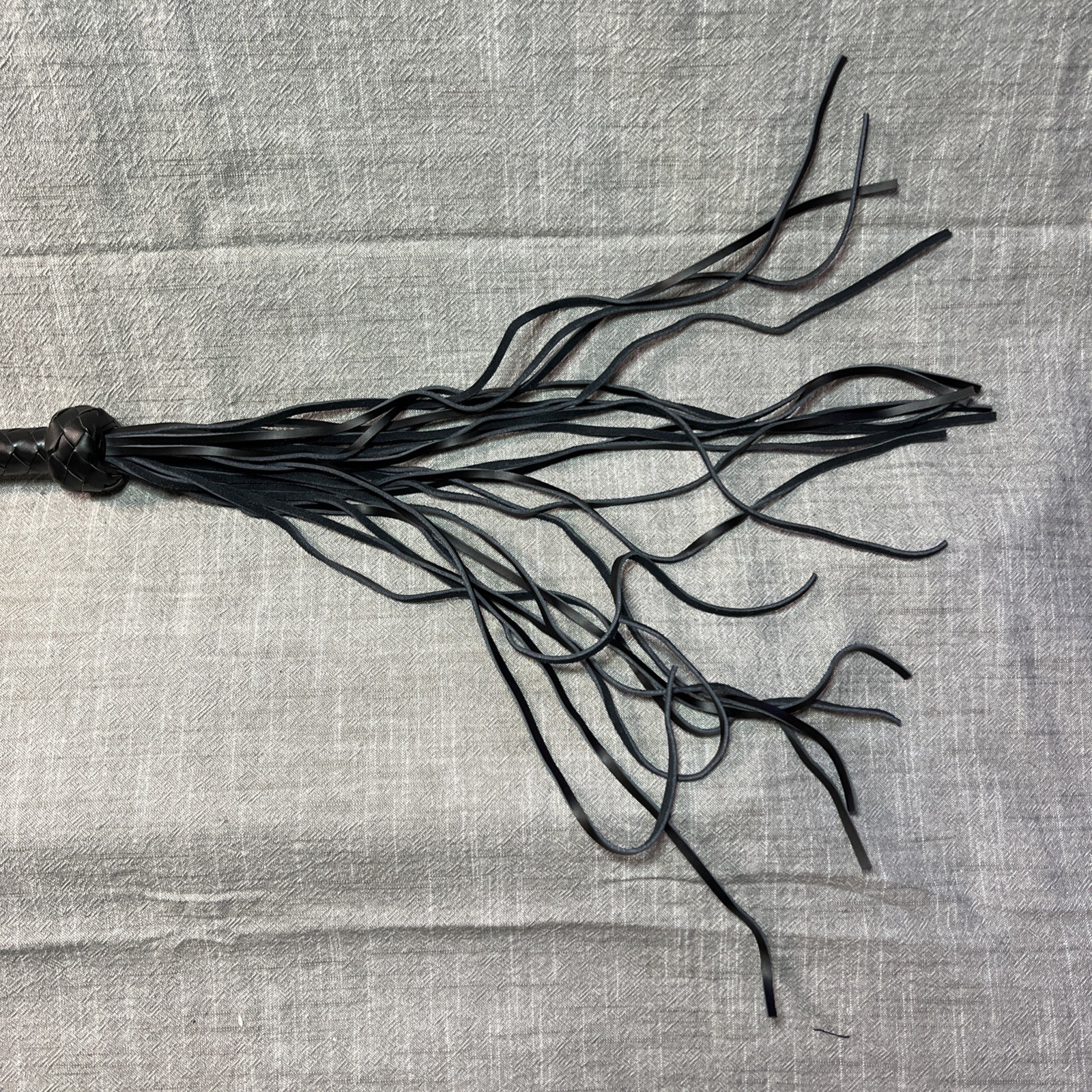 Leather 18” Whip With 9 “ Handle 4.5” Wrist Loop