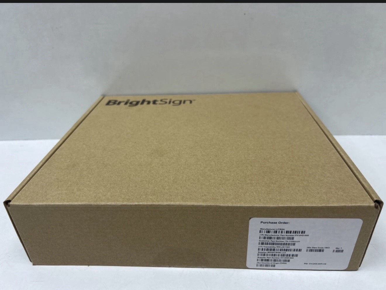 CISCO BrightSign CV-UHD CV-UHD-WIFI Digital Media Player