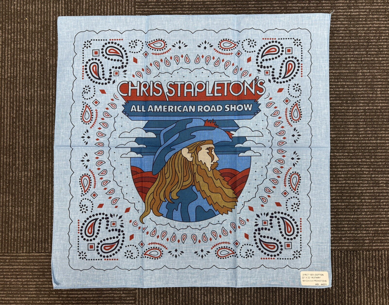 New Authentic Chris Stapleton Concert Bandana