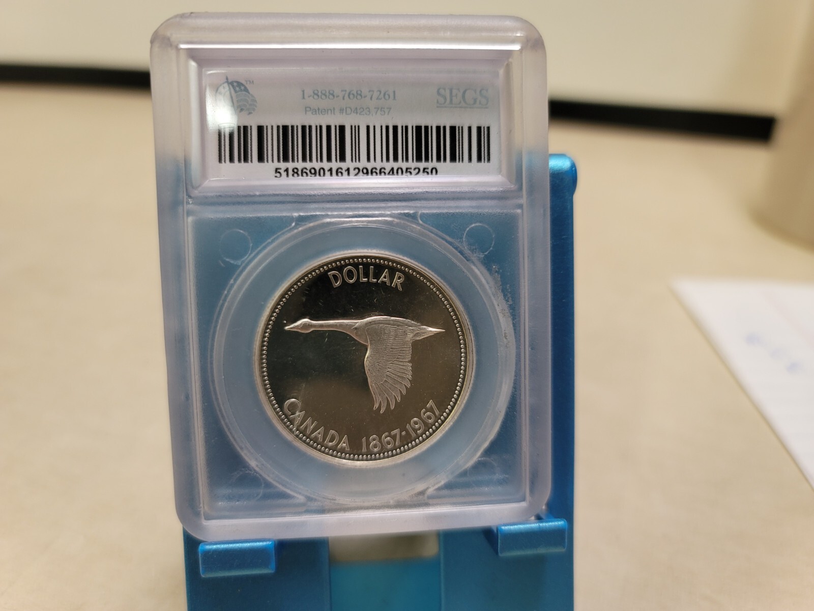 1967 Canada Silver Dollar Goose DMPL $1 T9832