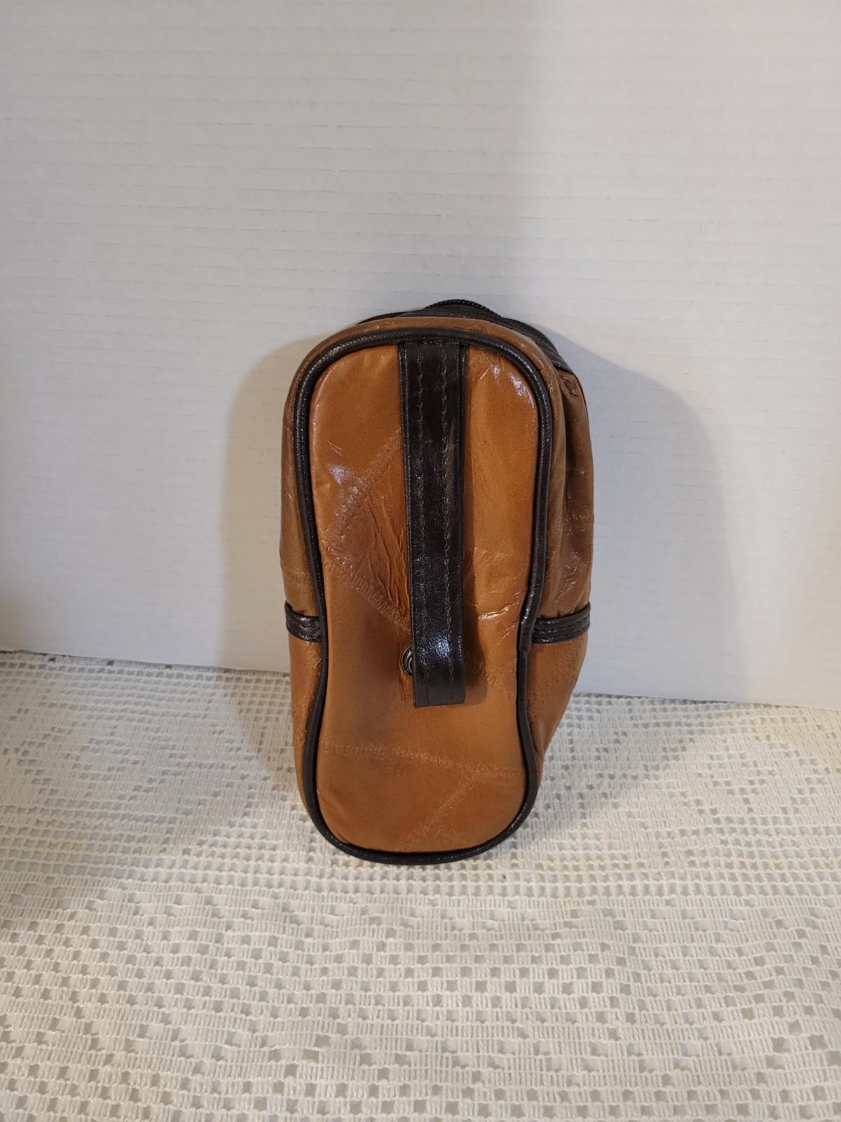 Vintage Brown Leather RUSTIC Brand Camera Soft Carrying Case 7.5"