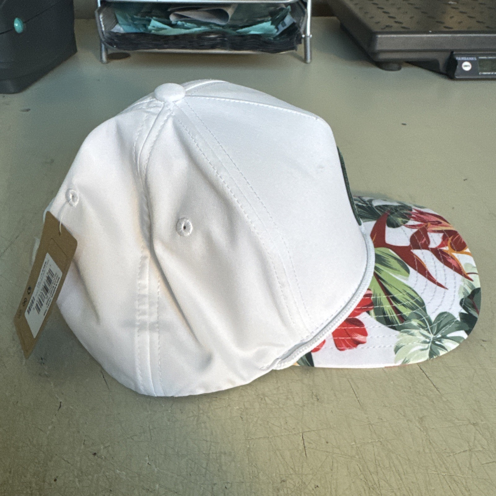Callaway Bogey Free White Tropical Adjustable Snapback Golf Hat Cap