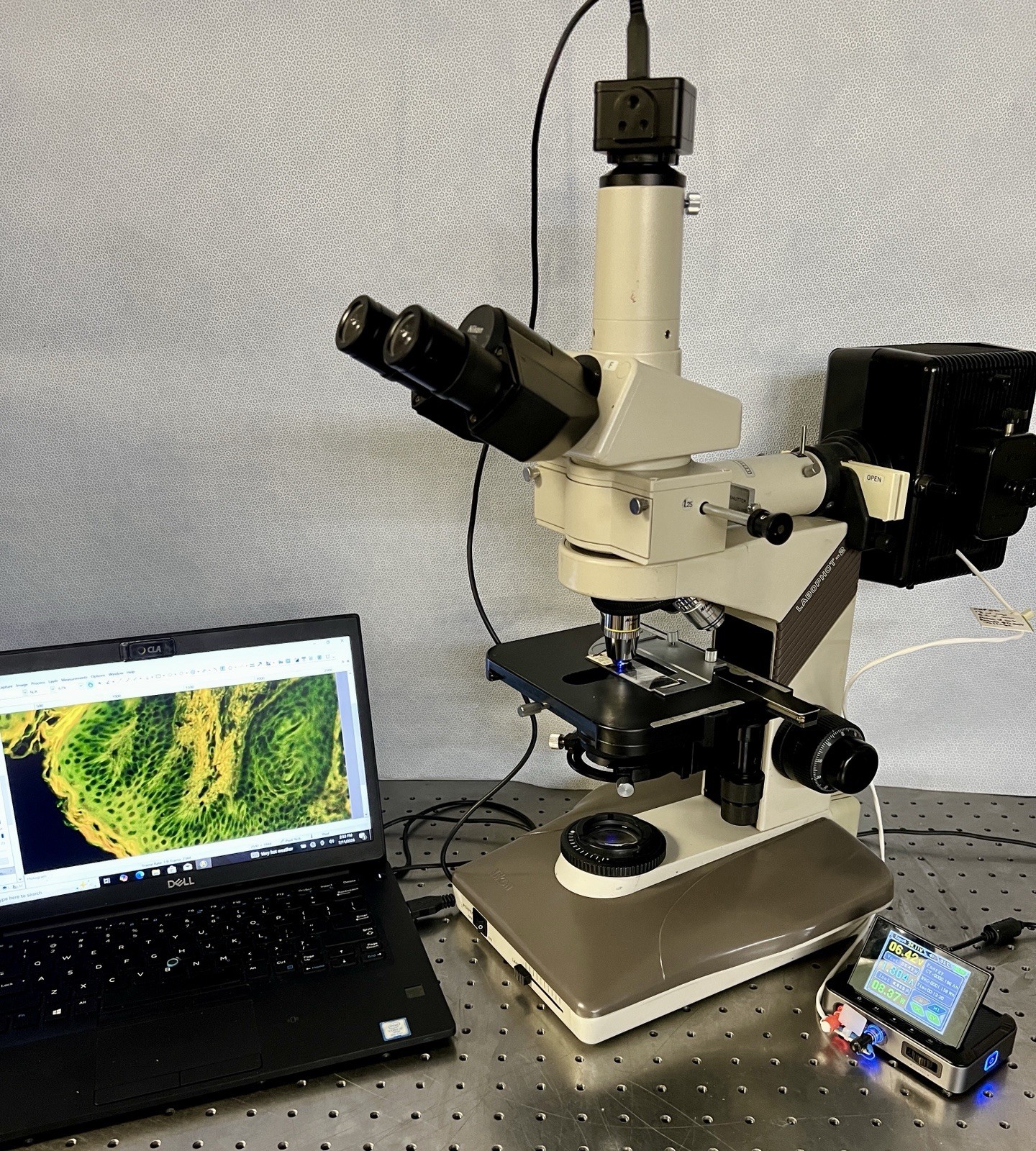 Nikon Labophot 2 LED Fluorescence Microscope CAM + Guarantee