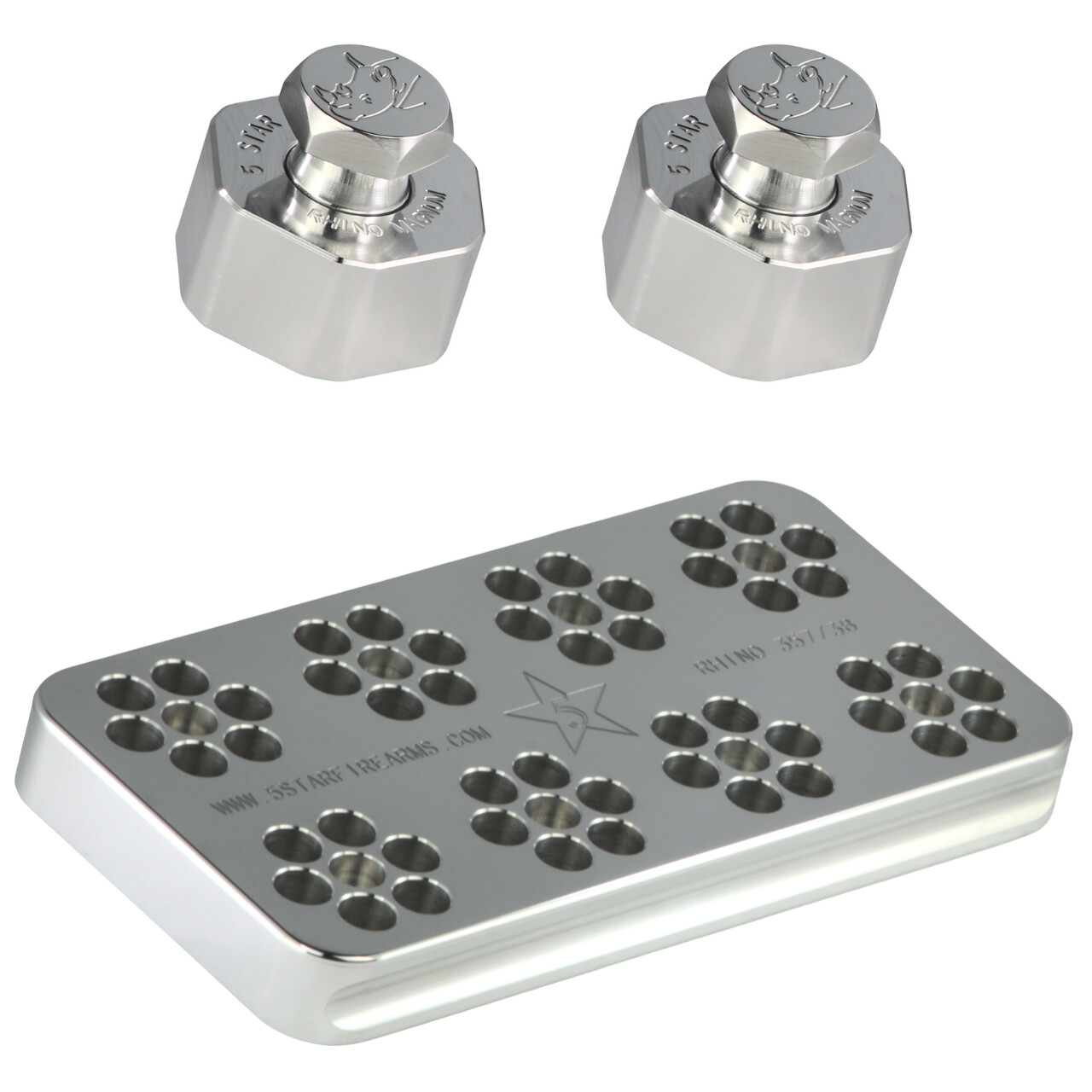 Chiappa RHINO Range Block, 6-shot .357/.38, Solid Billet Aluminum