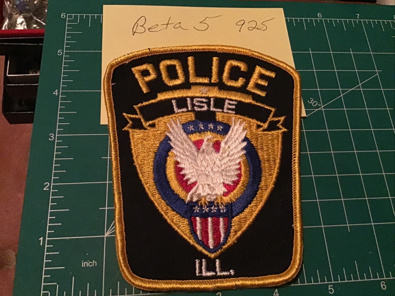 IL Lisle Illinois Police Patch Obsolete