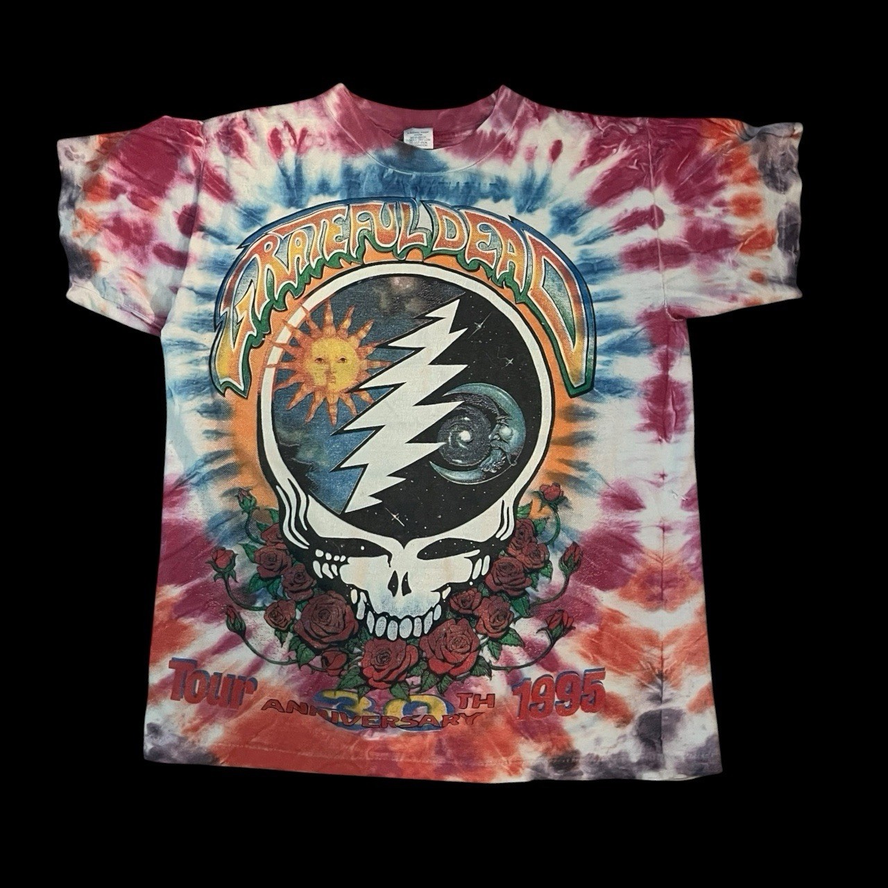 Vintage Grateful Dead 1995 Summer Tour Tie Dye Vintage Shirt Mens Size XL