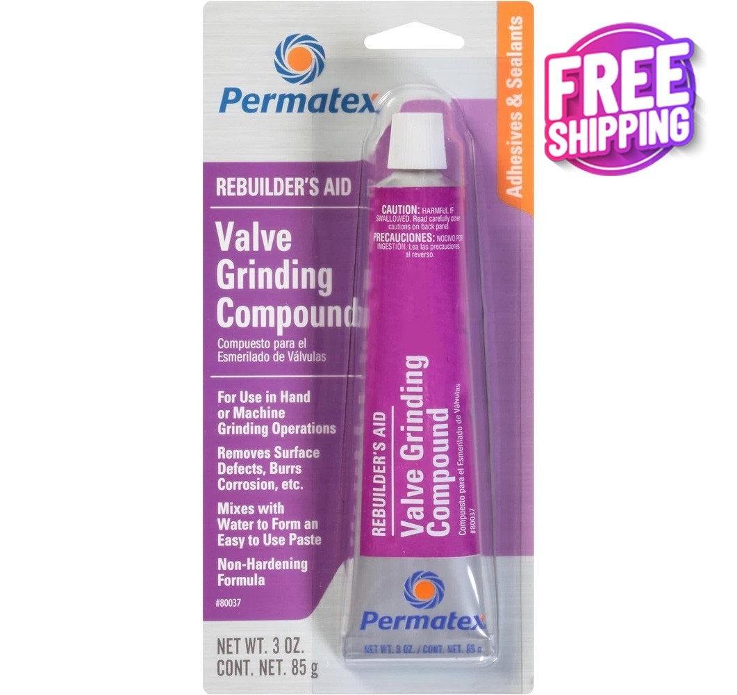 Permatex 80037 Valve Grinding Compound 3oz Metal Lapping Polishing Paste