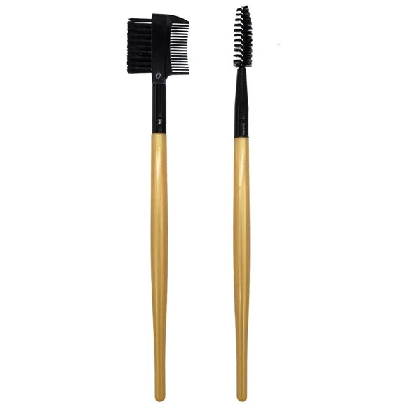 2 Piece Eyebrow Brush and Eyelash Beauty Comb Set