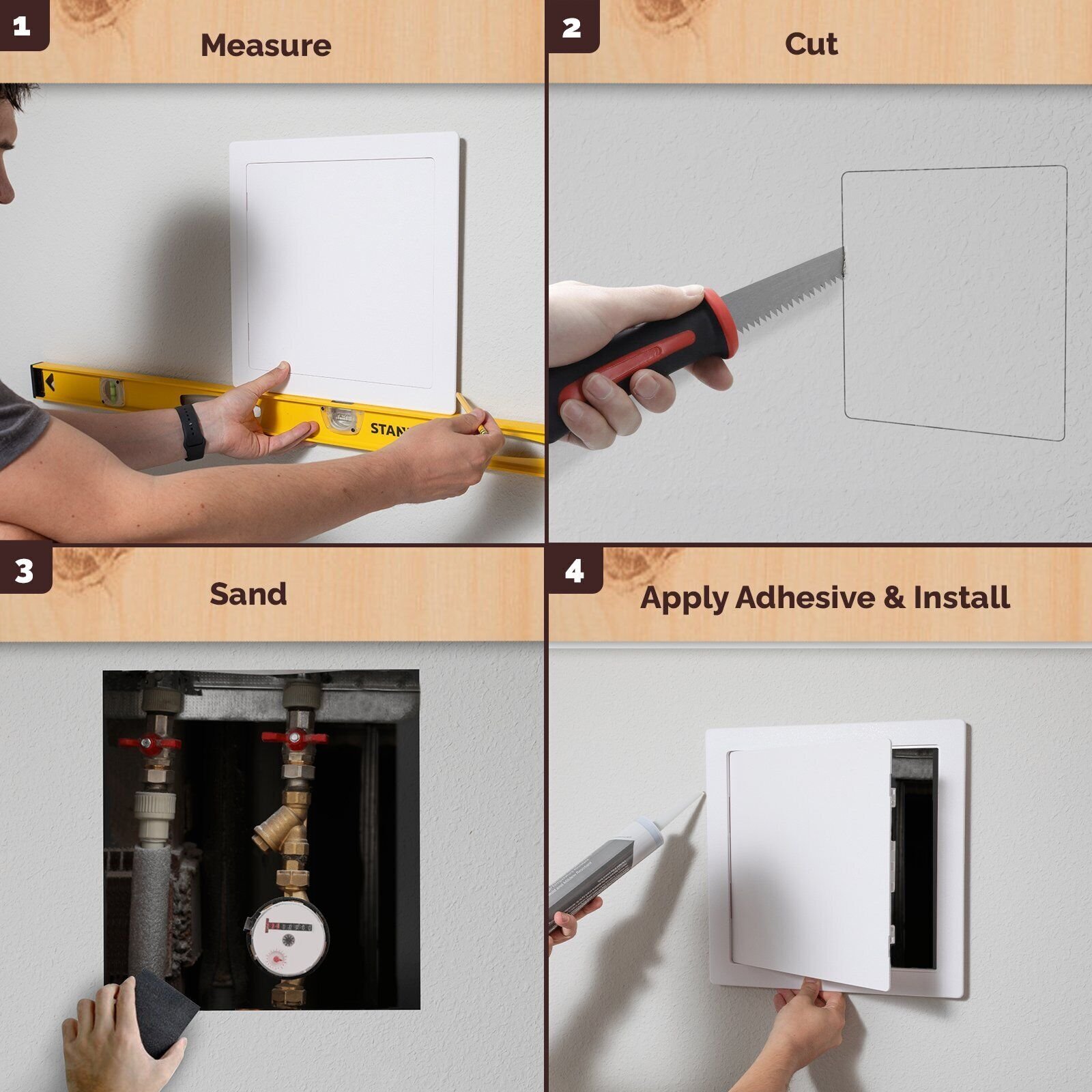 Morvat 6x9 Access Panel with Hinged Door for Drywall & Ceiling