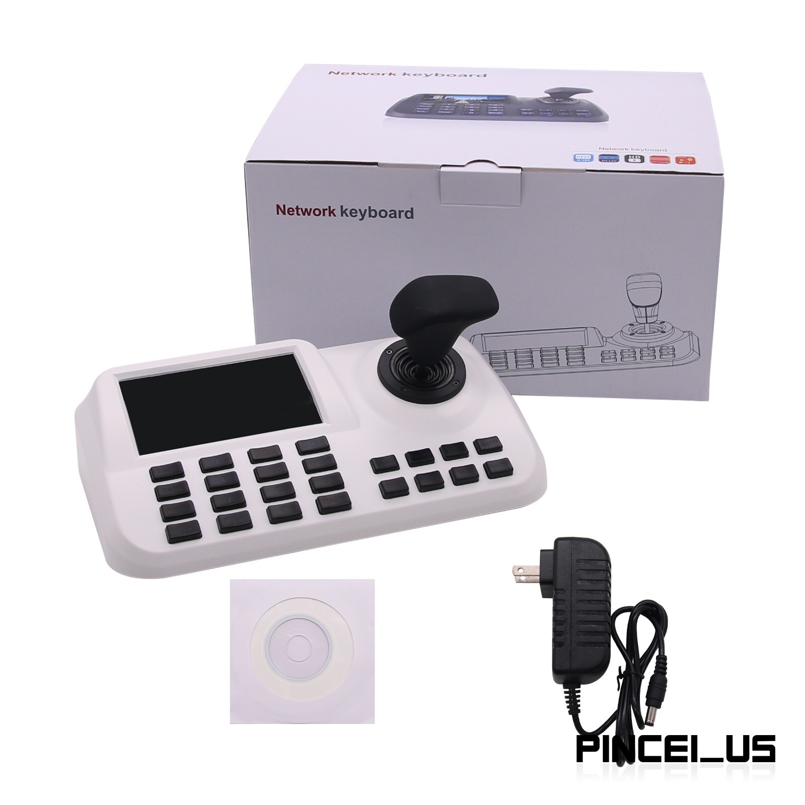 3D Axis Joystick Network Keyboard Controller For IP PTZ Dome Camera Surveillance
