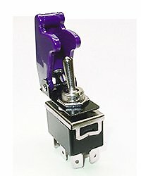 DPDT Toggle Switch 20 Amps @ 125 VAC Includes "PURPLE" Safety  Cover