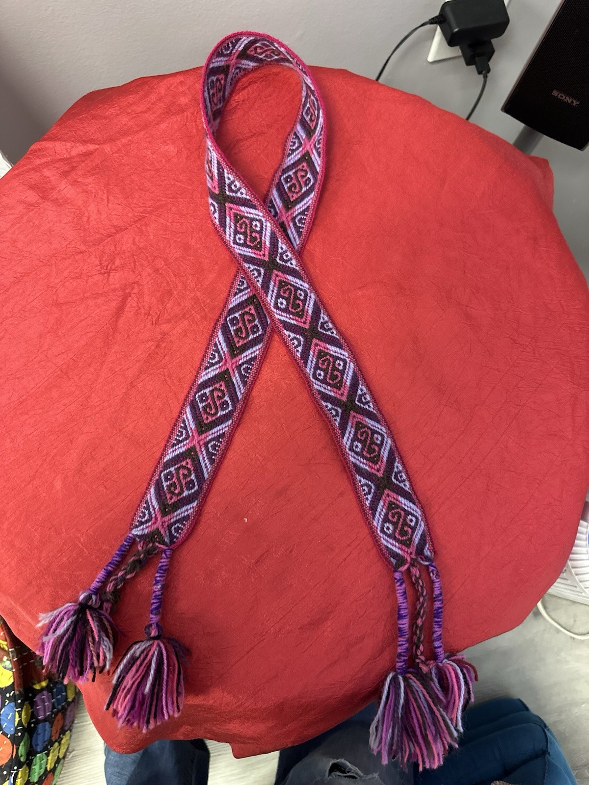 Authentic Peruvian Andean Hat Belt