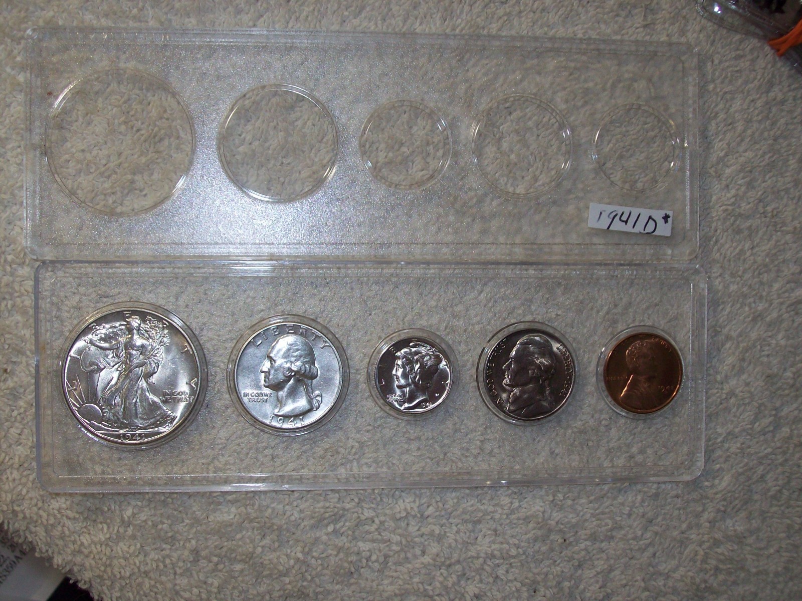 1941 D MINT SET UNCIRCULATED DENVER MINT